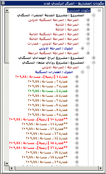 واجهة المشاريع العقارية